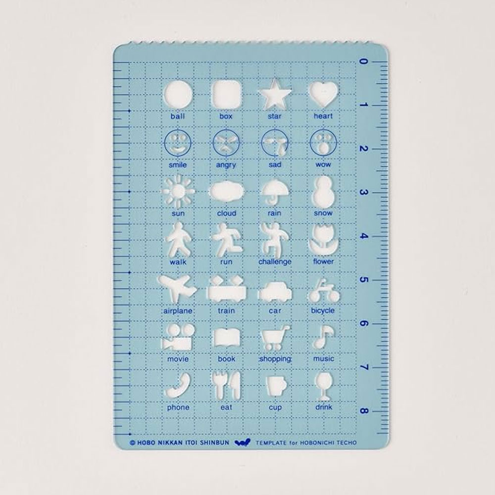 호보니치 스텐실 모양자 다이어리 꾸미기 다꾸 모형자 액티비티