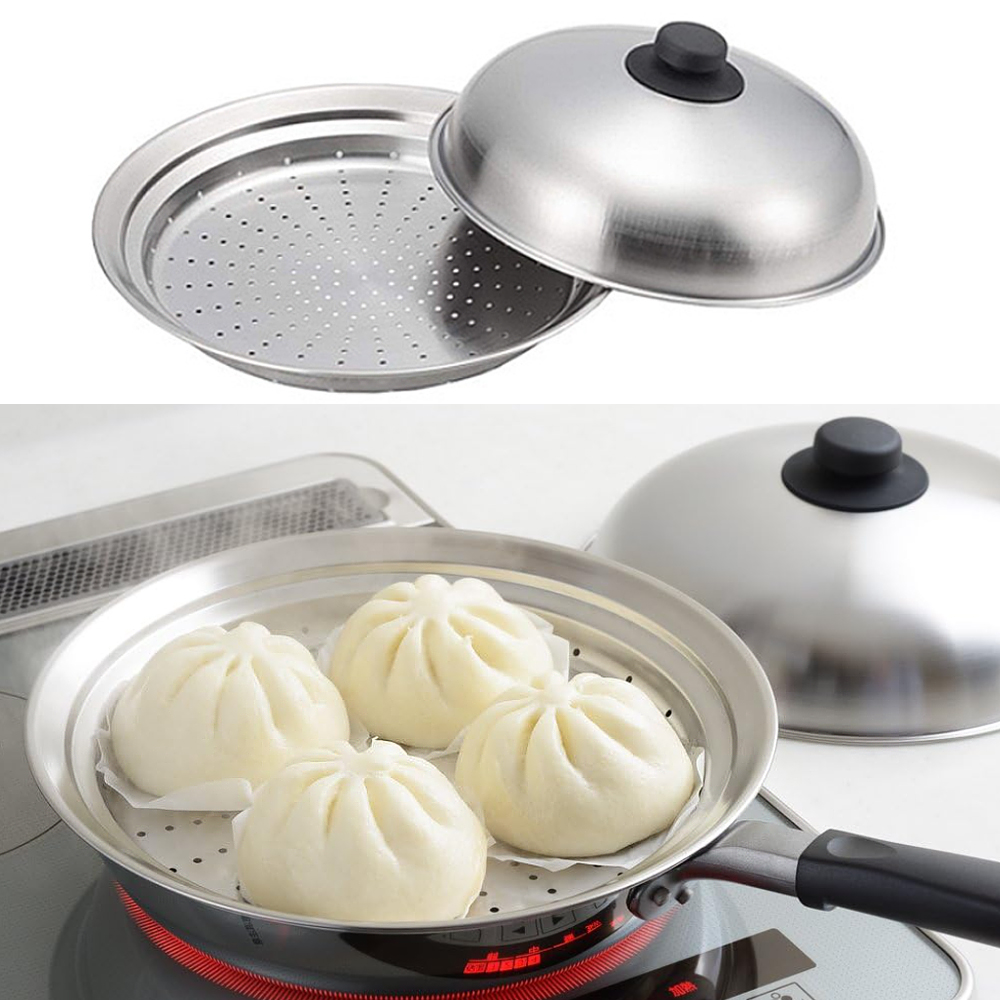 [리퍼] 요시카와 돔형 스텐 찜기 스팀팬 찜솥 L