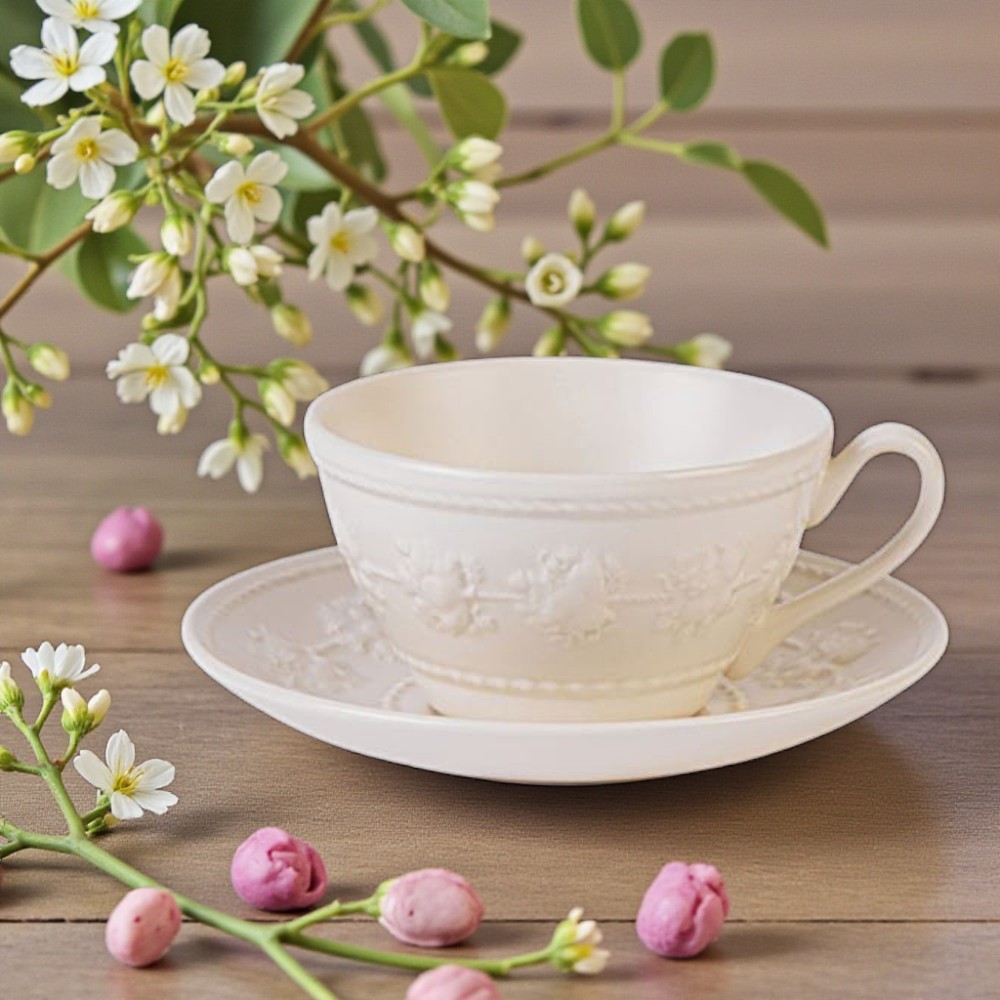 웨지우드 WEDGWOOD 페스티비티 커피잔세트 컵앤소서