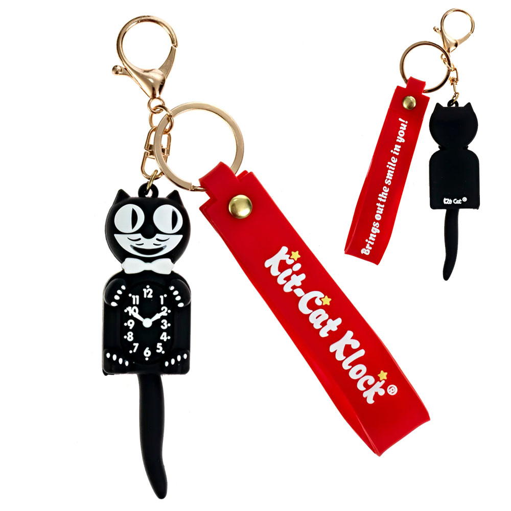 킷캣클락 USA 클래식 젠틀맨 고양이 시계 3D 피규어 키체인 열쇠고리