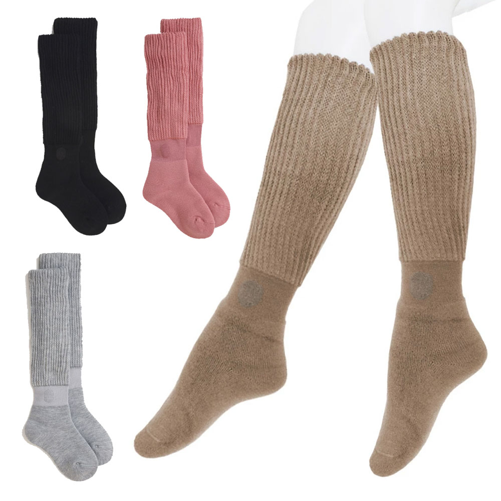 오카모토 코타츠 장목 양말 여성 레그워머 종아리 보온 발토시