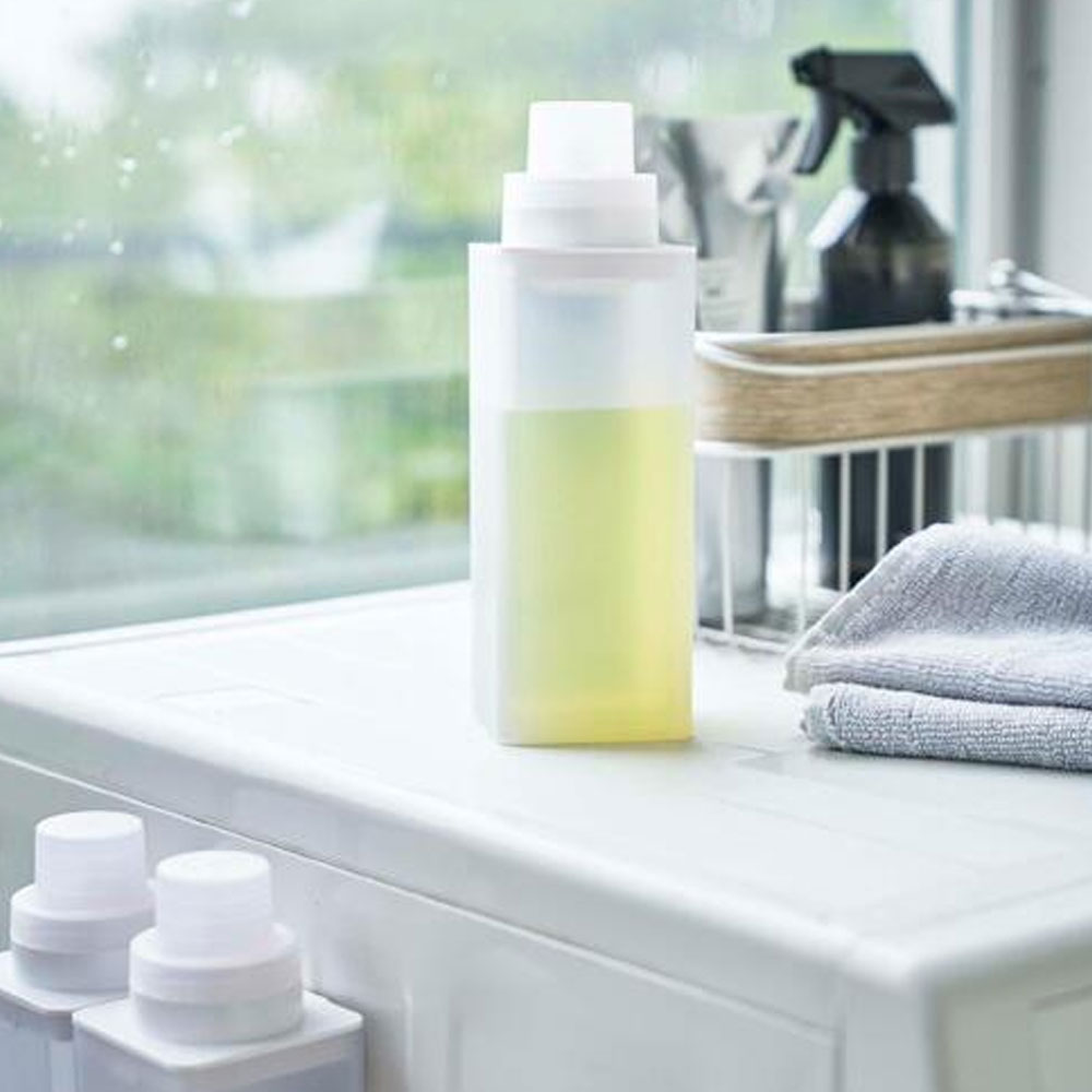 [리퍼] 야마자키 세탁실 자석 부착 세제 디스펜서 빨래 세제통 500ml