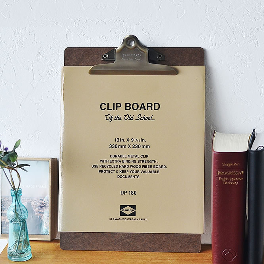 [리퍼] 펜코 클립보드 A4 카페 식당 메뉴판 결재판 엔틱 브론즈