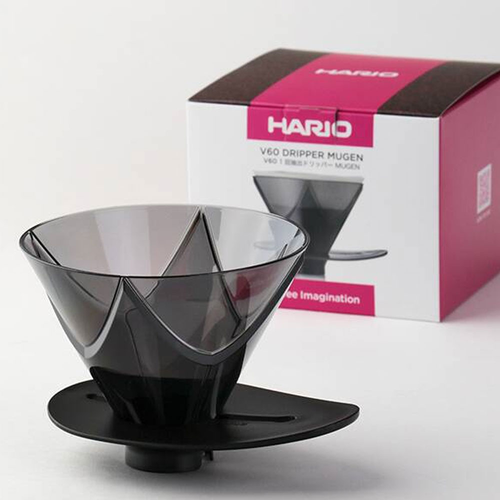 하리오 무겐 드리퍼 일본 플라스틱 커피드리퍼 1-2인용 VDMU-02-TB