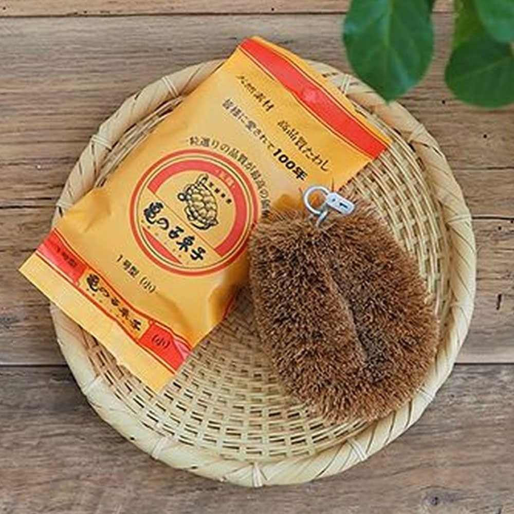 일본 카메노코 타와시 수세미 천연 식물성 설거지 브러쉬