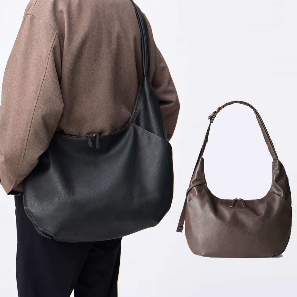 GU 지유 남여공용 코쿤 가죽 숄더백 데일리 크로스백 357806