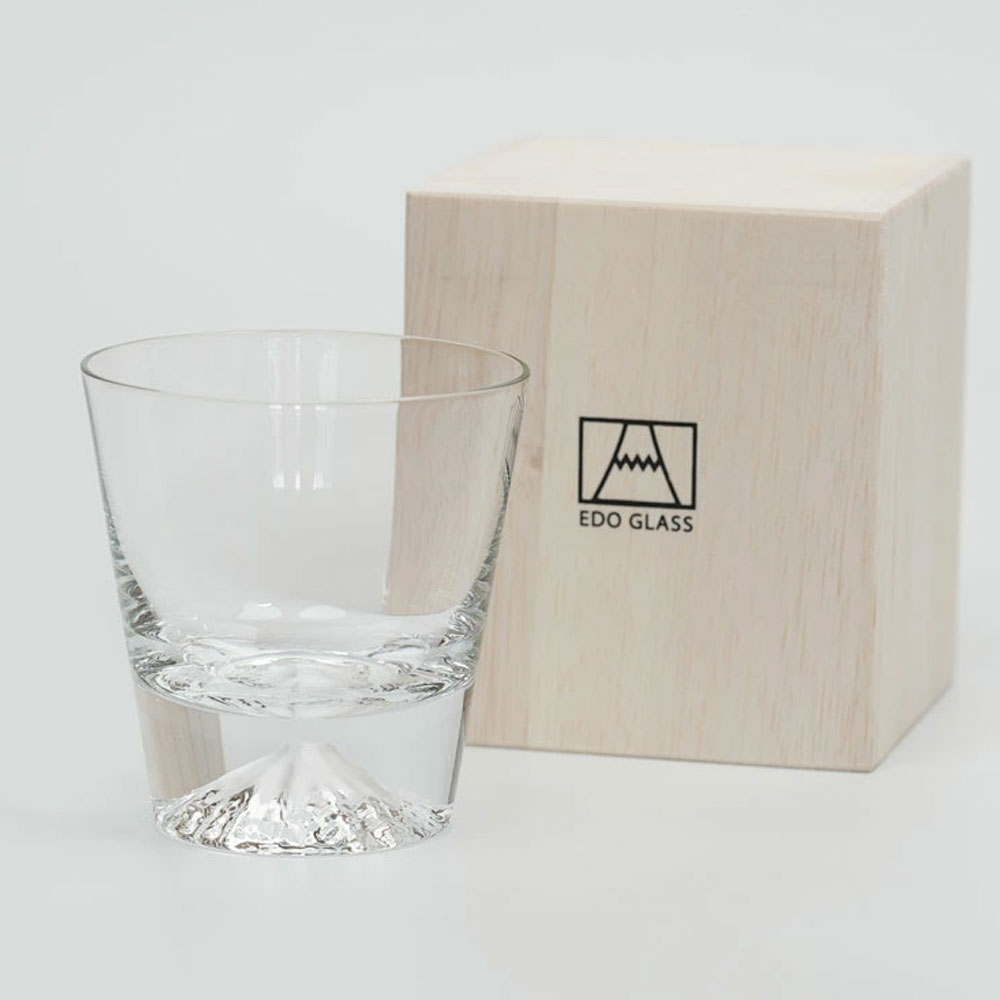 타지마글라스 일본 후지산 온더락잔 위스키 사케잔 칵테일 글라스 270ml
