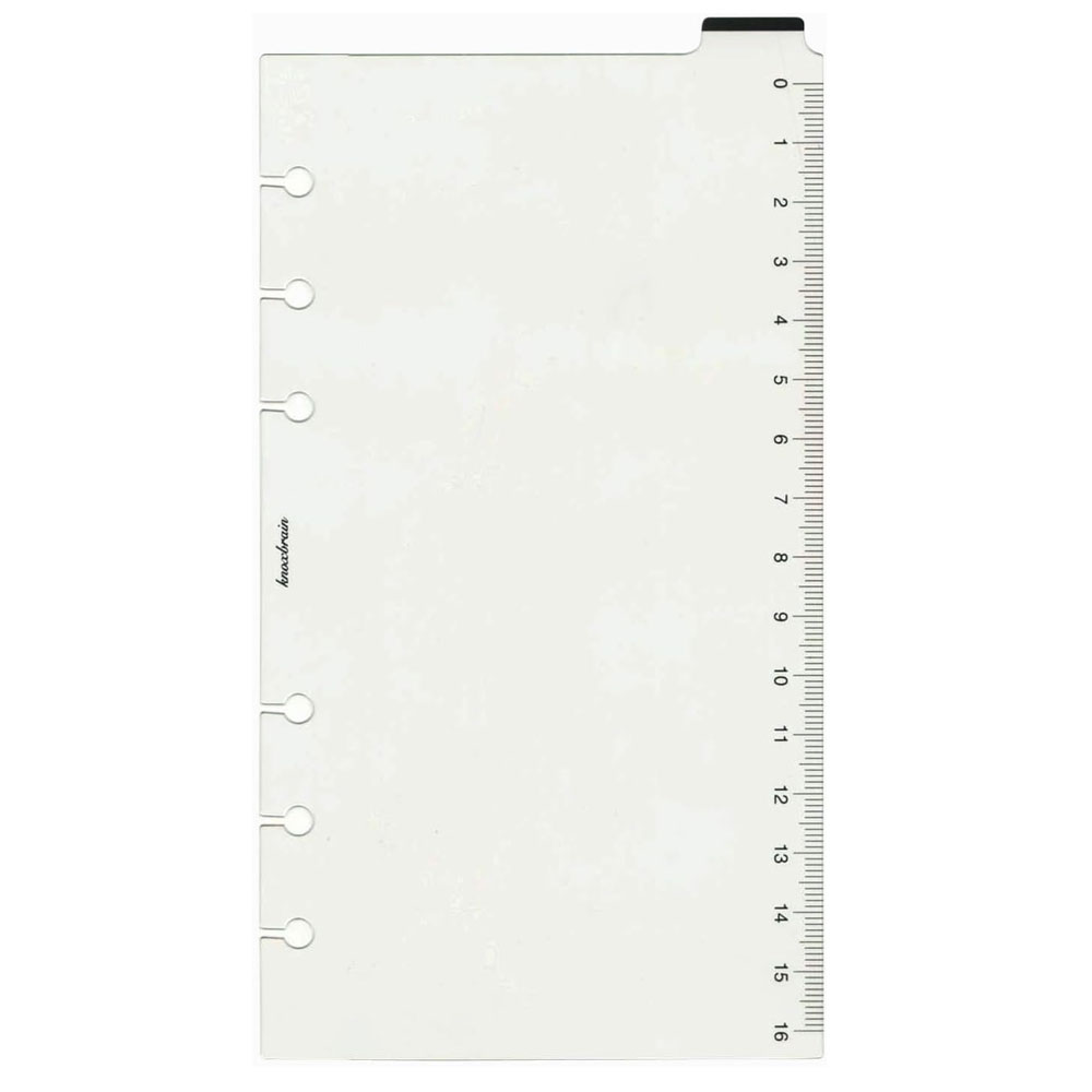 녹스 KNOX 6공 다이어리 인덱스 책갈피 자 투명 밑받침 A6