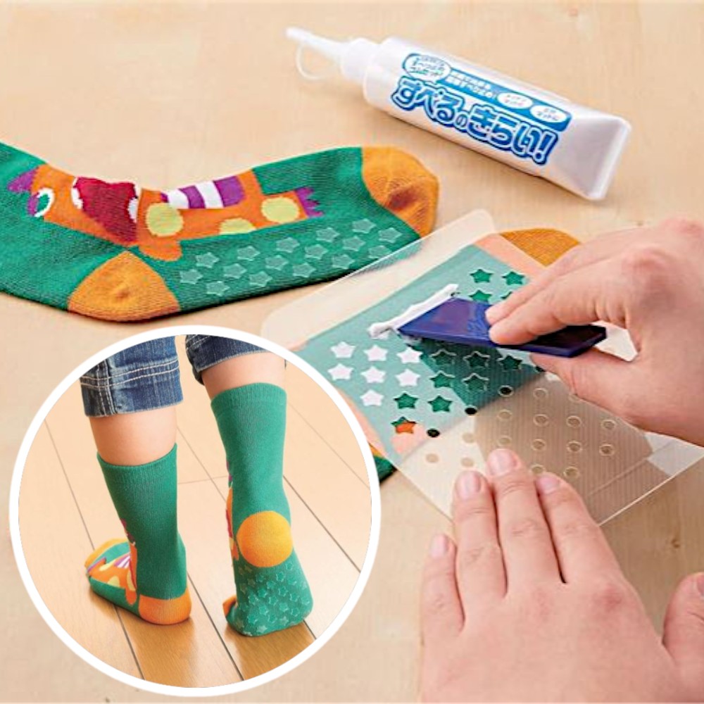 일본 코지트 투명 양말 발바닥 미끄럼방지 풀