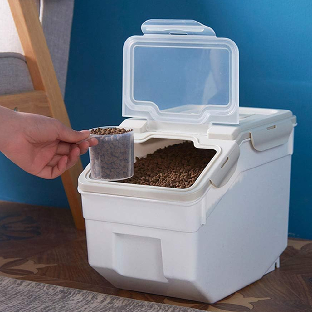 [리퍼] 바이탑 진공 강아지 사료통 고양이 사료 보관통 M