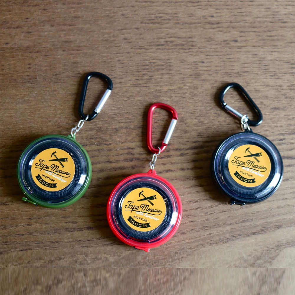 하이타이드 휴대용 카라비너 키링 포켓 줄자 1.5M