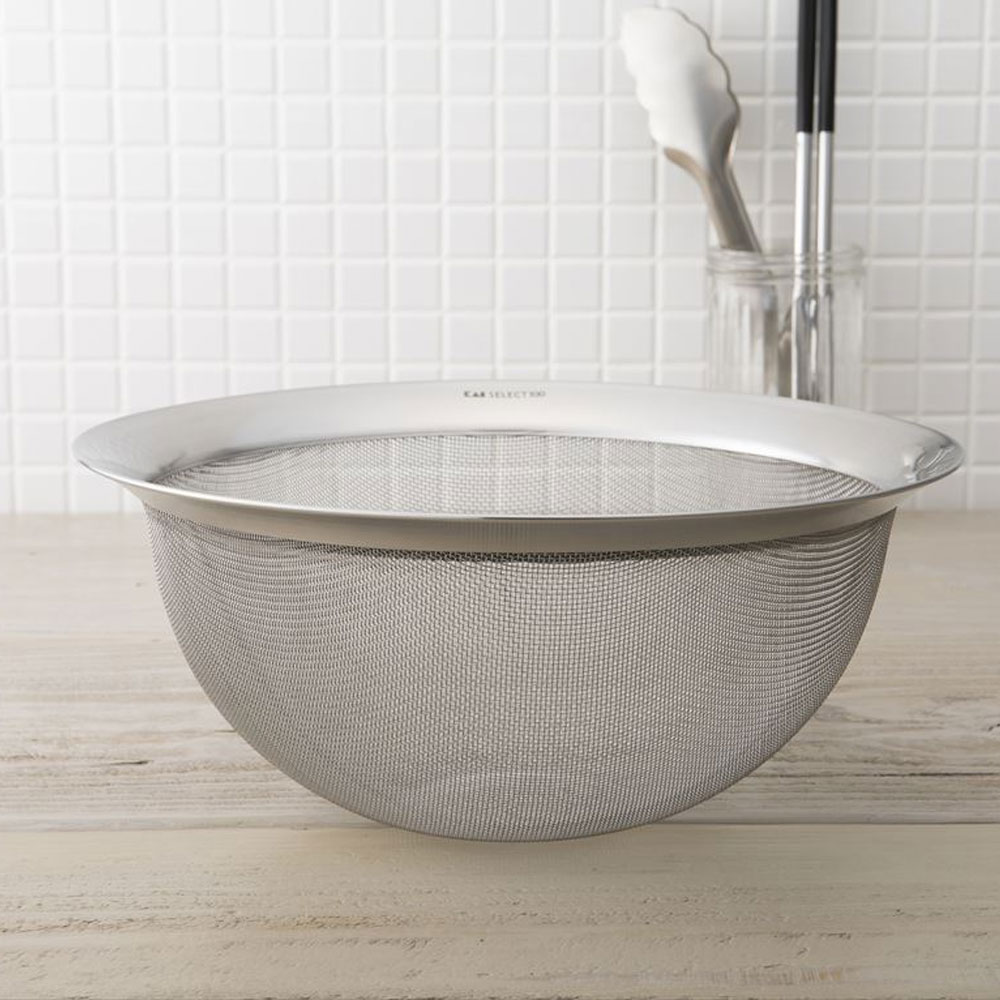 카이 셀렉트100 올스텐 채반 과일 야채 스텐 채망 25cm