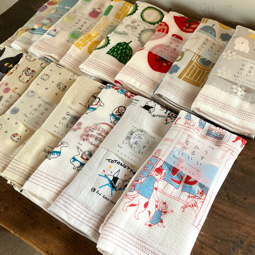 콘텍스 누노고요미 순면 얇은수건 거즈수건 속건 가제 페이스타올 34 X 100cm