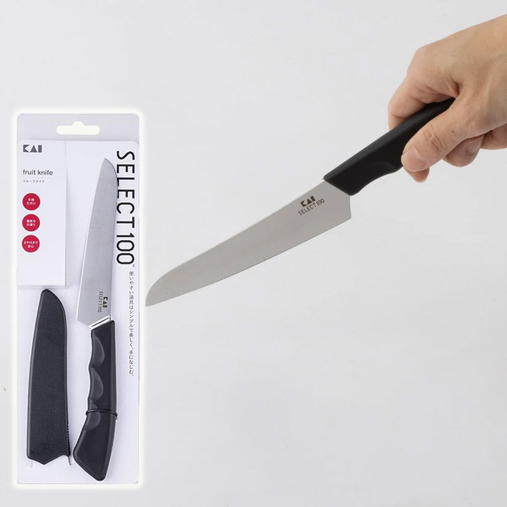 카이 KAI 셀렉트100 집과도 주방칼 캠핑 과도 칼집 포함
