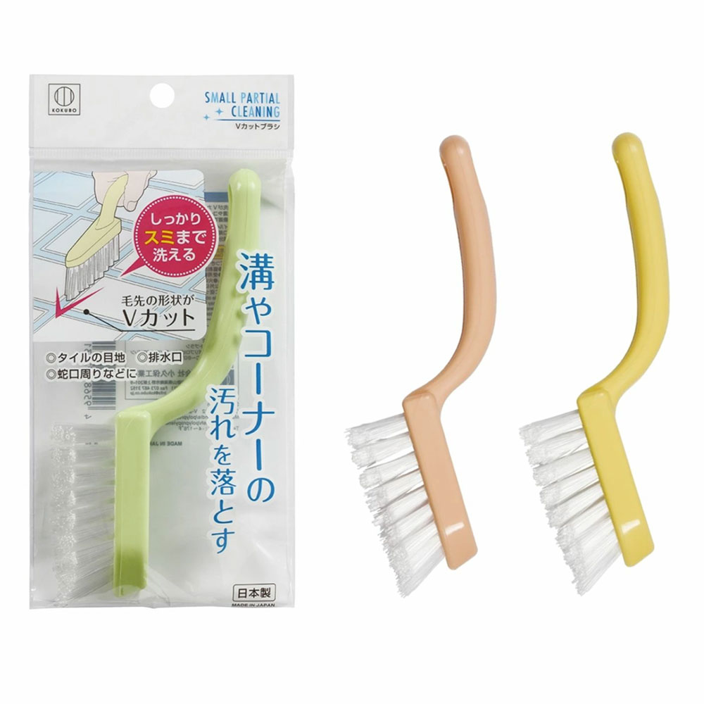 코쿠보 브이컷 미니 틈새브러쉬 타일 청소솔 배수구 브러쉬