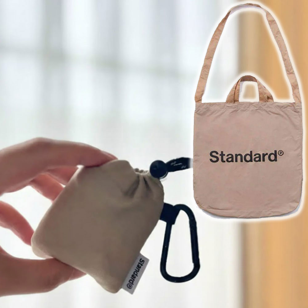 스탠다드 프로덕트 접이식 경량 에코백 크로스백 장바구니