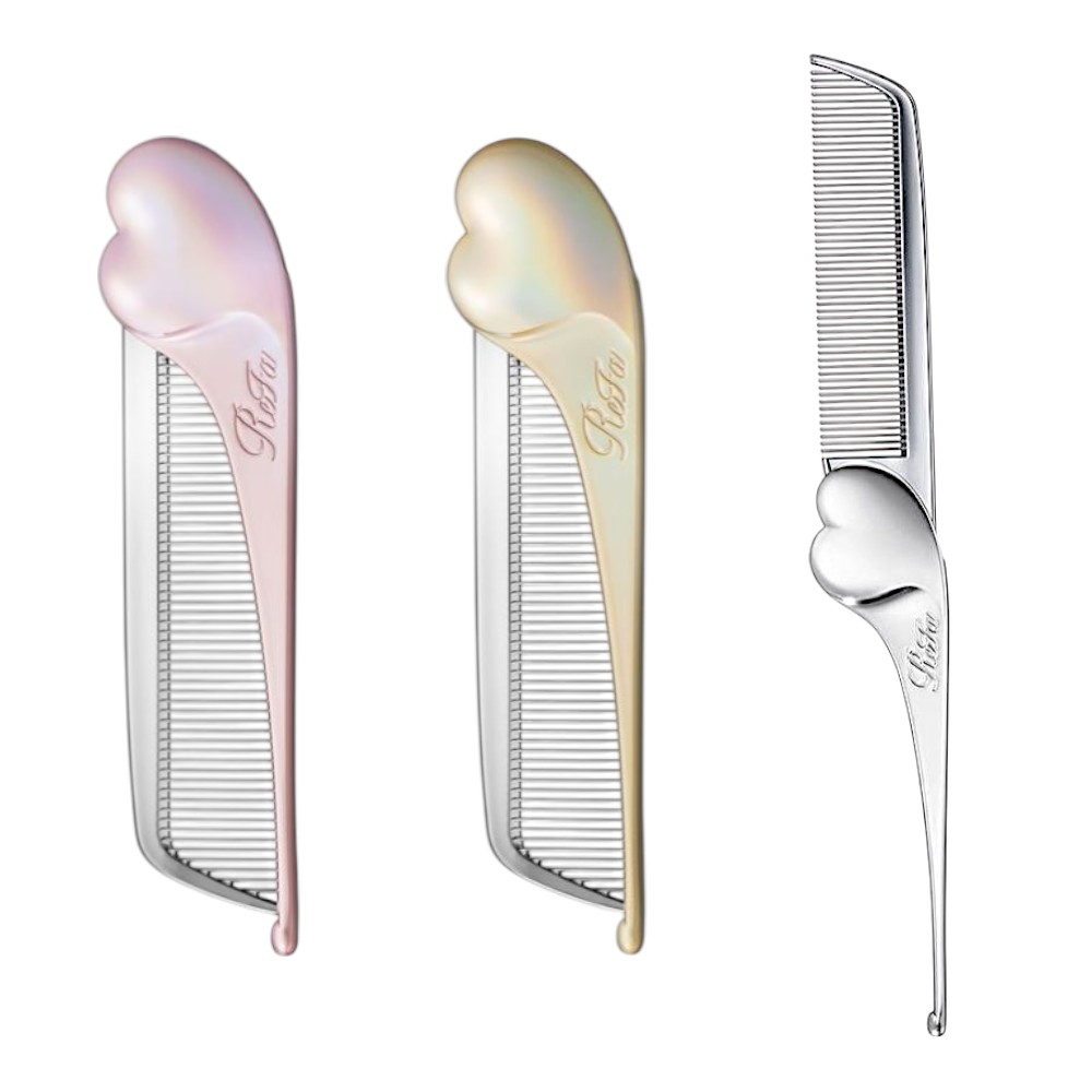 리파 ReFa 하트 헤어콤 앞머리 접이식 빗 브러쉬