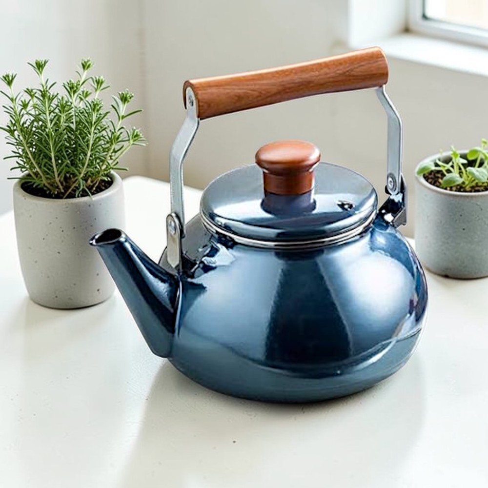 다카기금속 오닉스블루 법랑 인덕션 주전자 2.3L