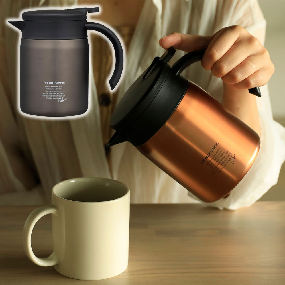 QAHWA 카와 커피 테프론코팅 커피 서버 핸드드립 커피 주전자 635ml