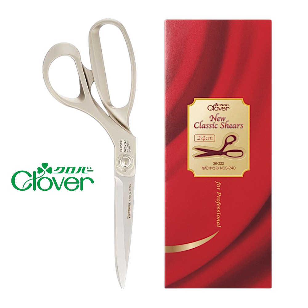 일본 크로바 재단가위 수예 원단 재봉용 가위 24cm