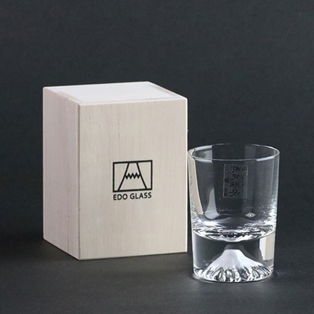 일본 타지마글라스 후지산 냉주 글라스 샷잔 미니 소주잔 사케잔 95ml