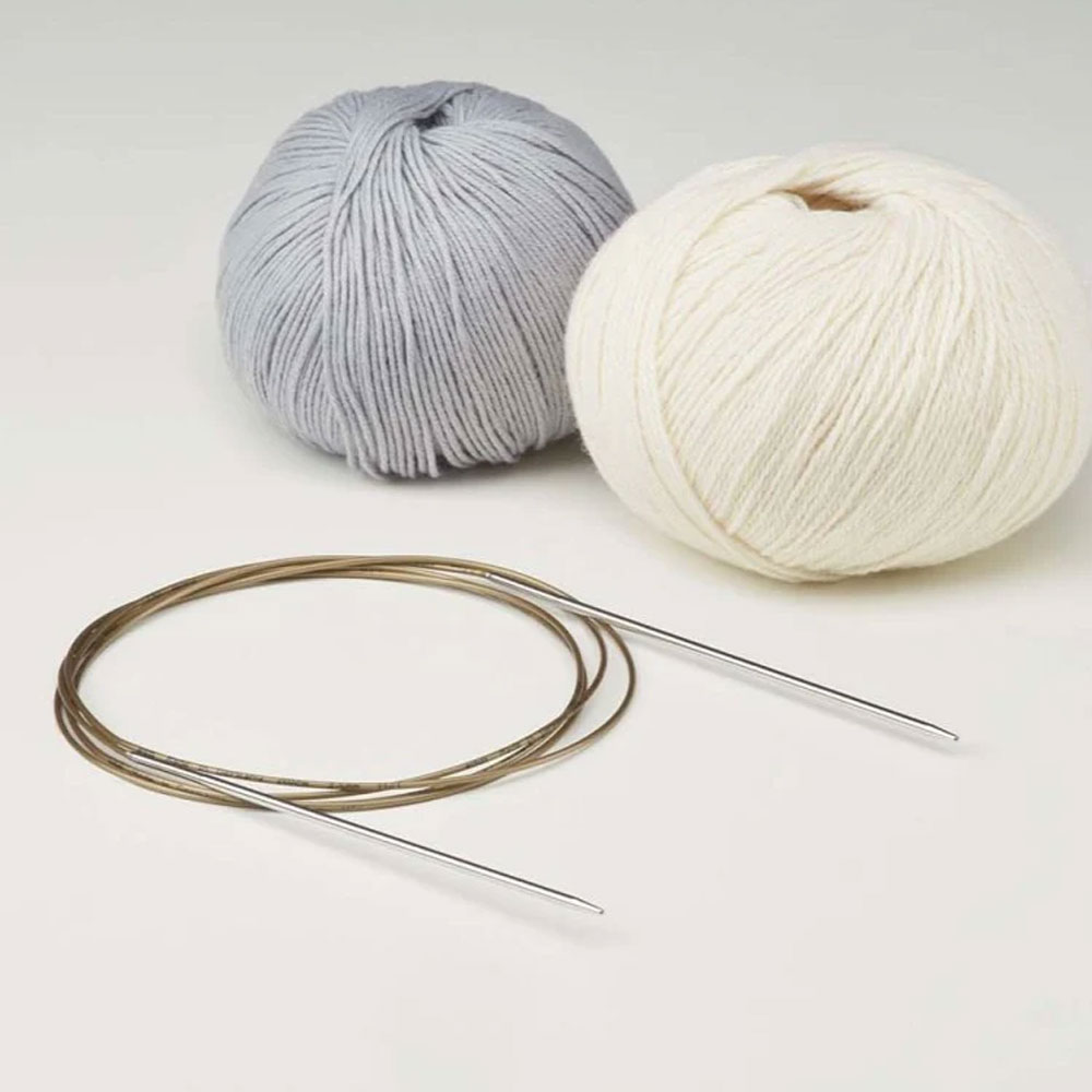 독일 아디 ADDI 메탈 줄바늘 뜨개질바늘 40cm