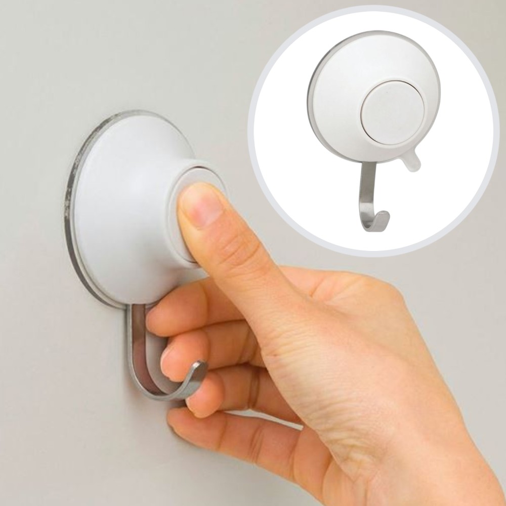 LEC 누르는 흡착버튼 원형 후크 L사이즈 적재용량 5kg