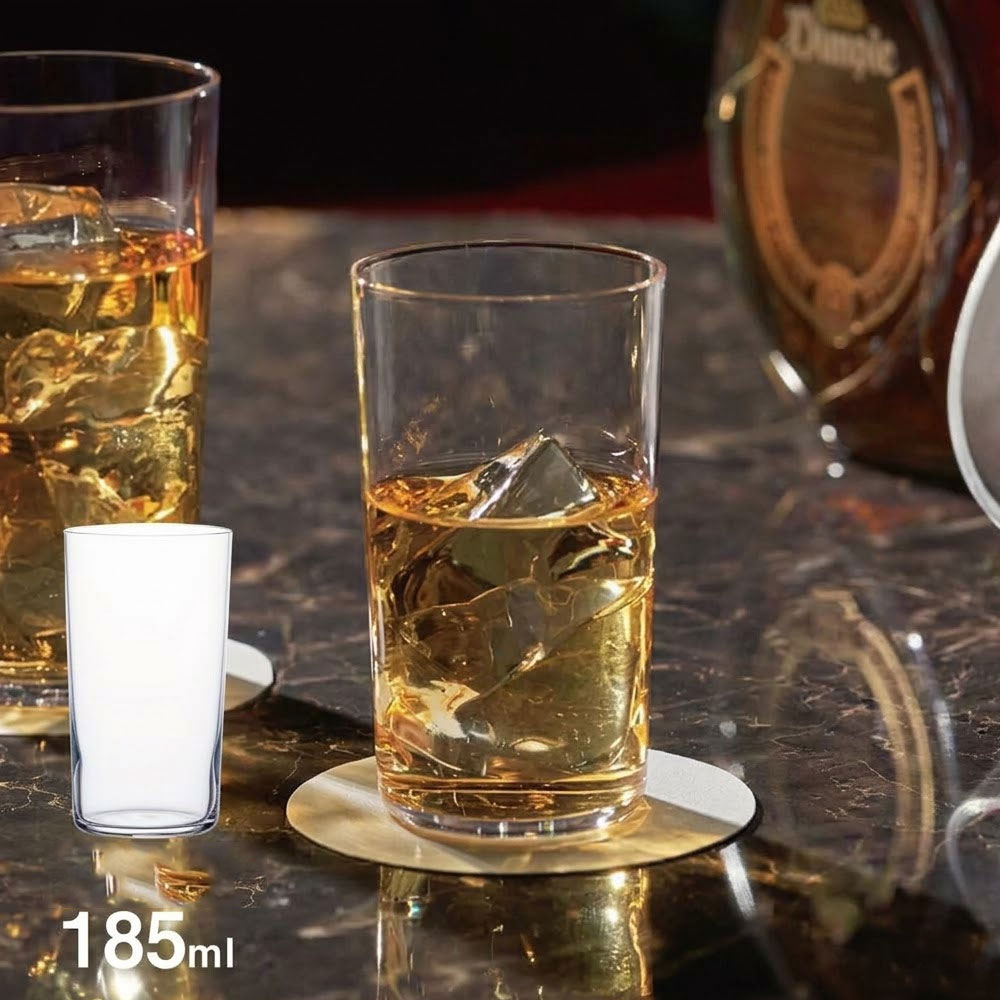 도요사사키 우스하리 일본 맥주잔 하이볼잔 레트로 얇은 유리컵 185ml