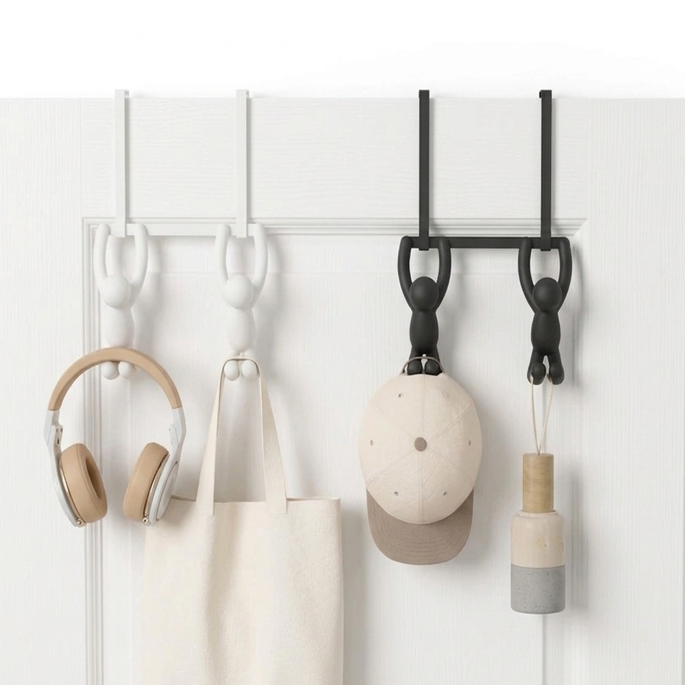 움브라 Umbra 버디 도어걸이 화이트 블랙 더블 후크