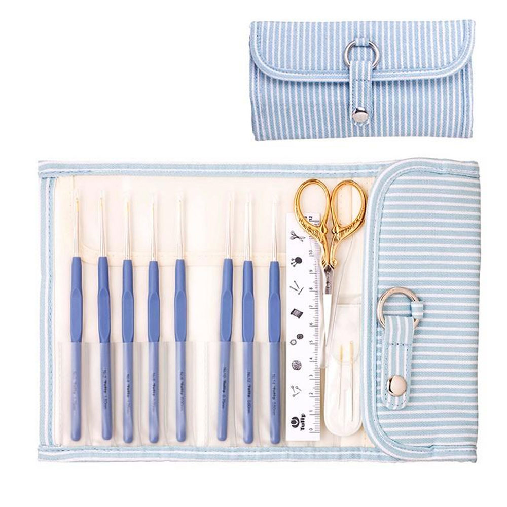 튤립 에티모 레이스 뜨개질 코바늘 세트 프리미엄 골드 TEM-001