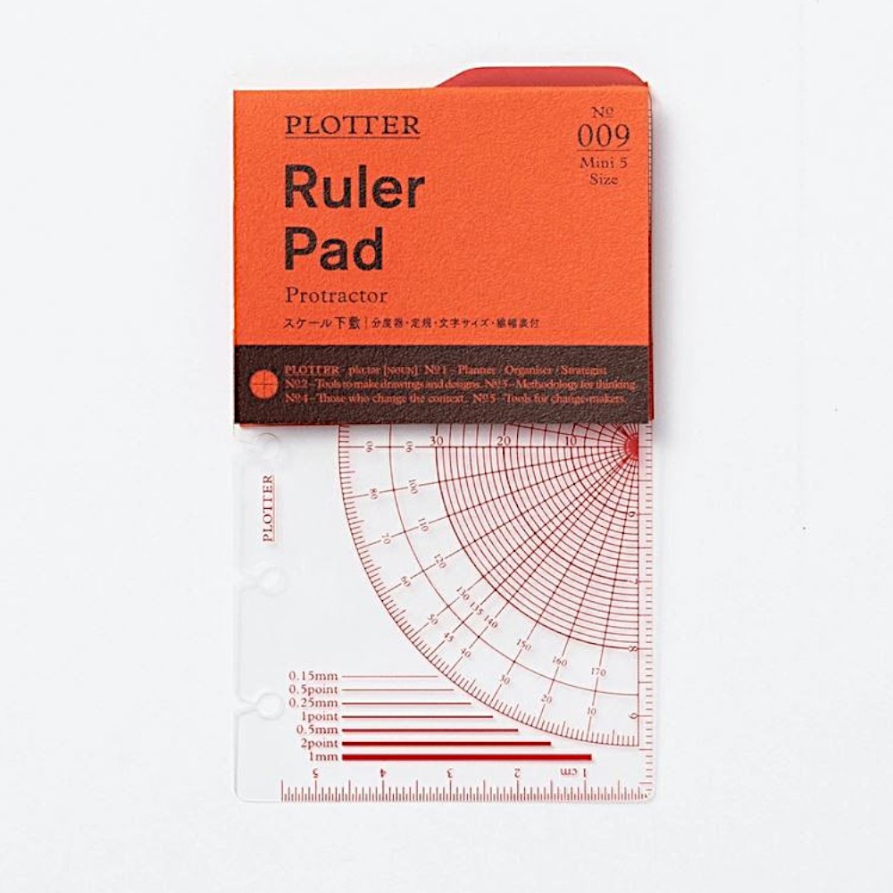 플로터 5공 미니 다이어리 리필 룰러 패드 속지 M5