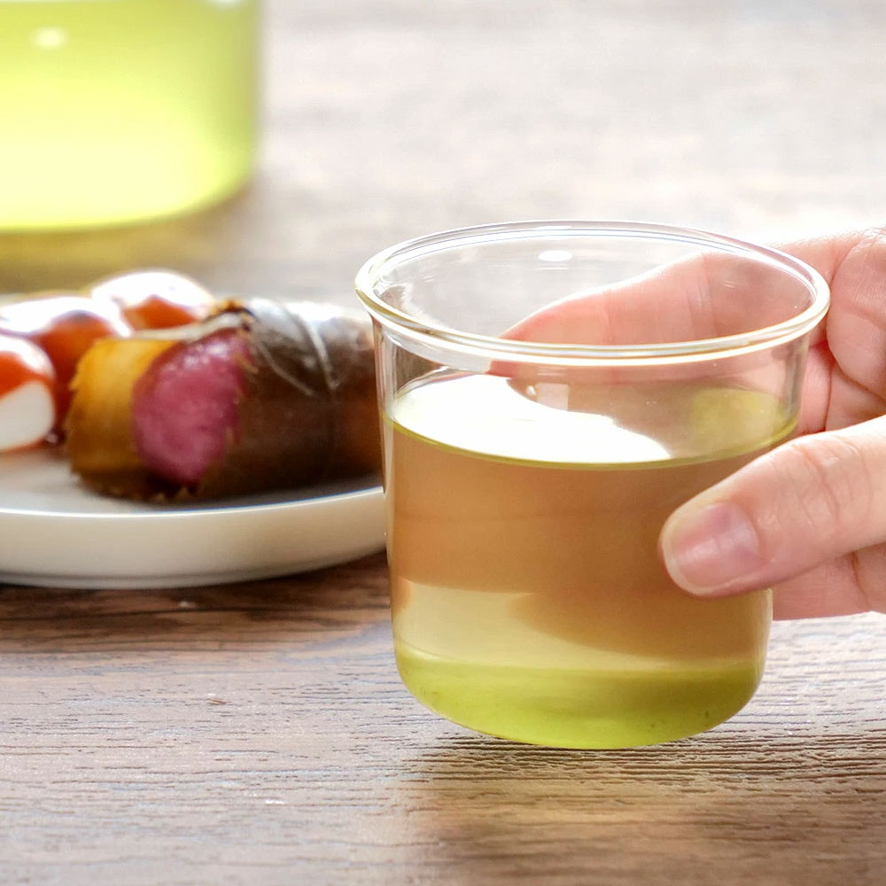 킨토 캐스트 그린티 글라스 내열유리 음료잔 커피잔 180ml