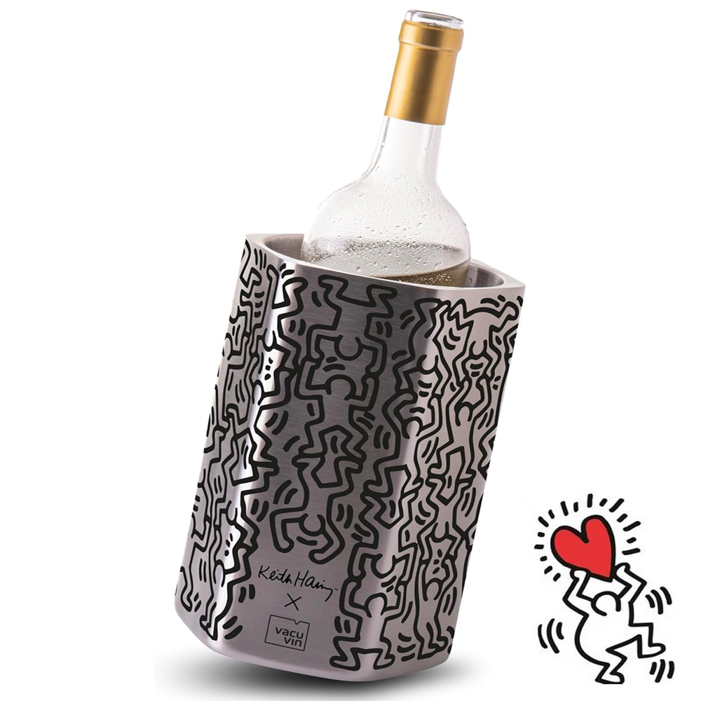 배큐빈 키스 해링 하이브 스테인리스 와인 쿨러 냉각 아이스버킷 칠링백