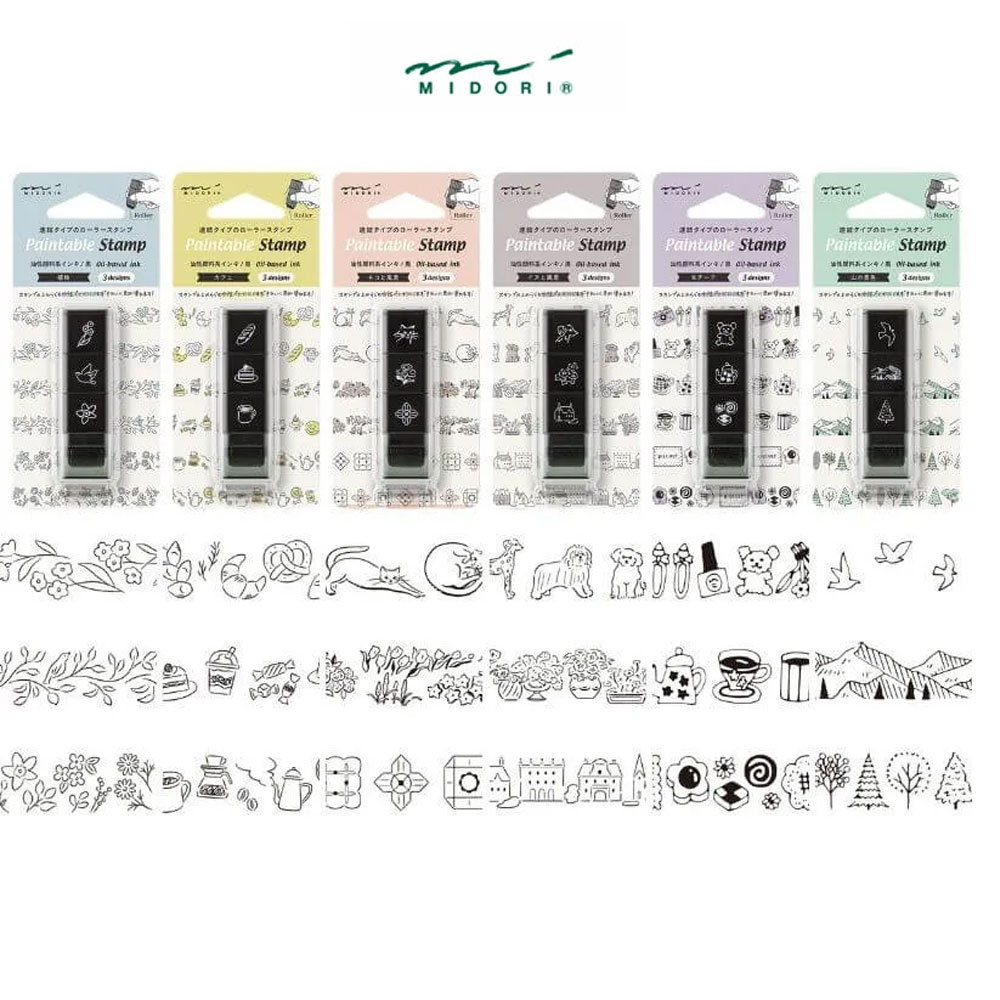 미도리 다꾸 롤러 스탬프 다이어리 꾸미기 스탬프