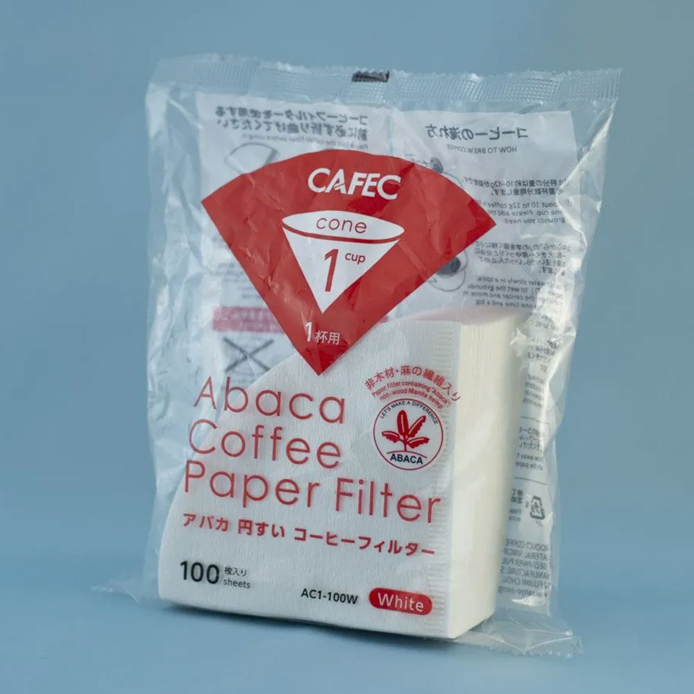 카펙 종이필터 아바카 콘 화이트 1컵 하리오 V60 호환 커피여과지 100매입