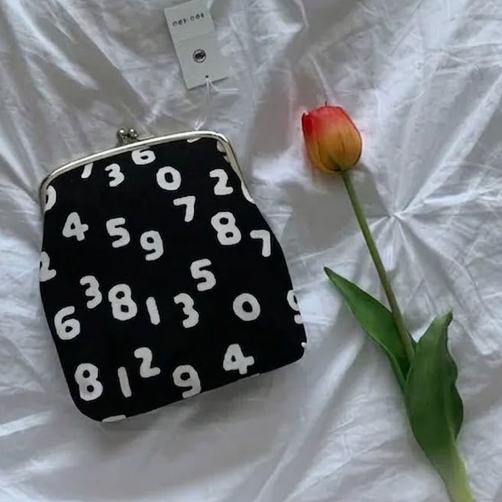 SOUSOU 소우소우 일본 숫자 가방 가마구치백 L 끈 미포함