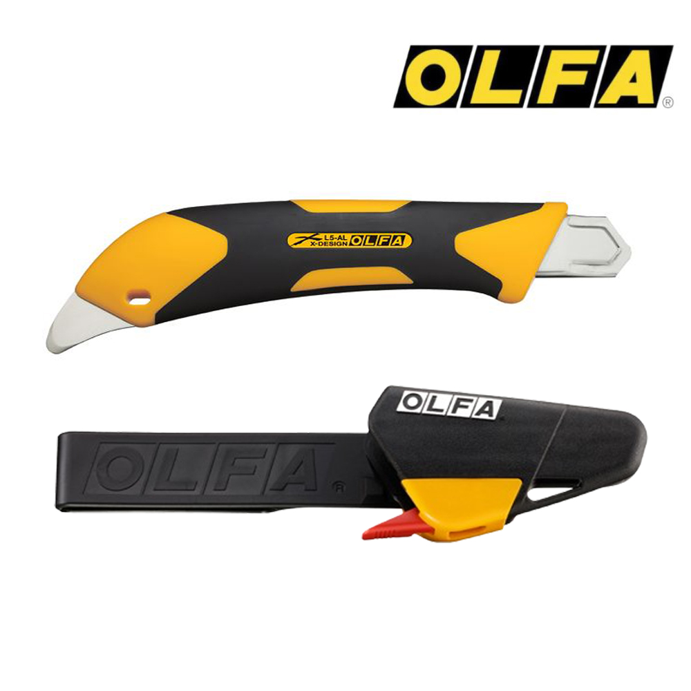 OLFA 올파 KH-1/L5-AL 커터칼 탈착식 홀더 칼집 세트 18mm