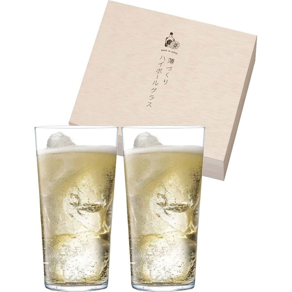일본 도요사사키 우스츠쿠리 맥주잔 하이볼잔 2P 선물세트