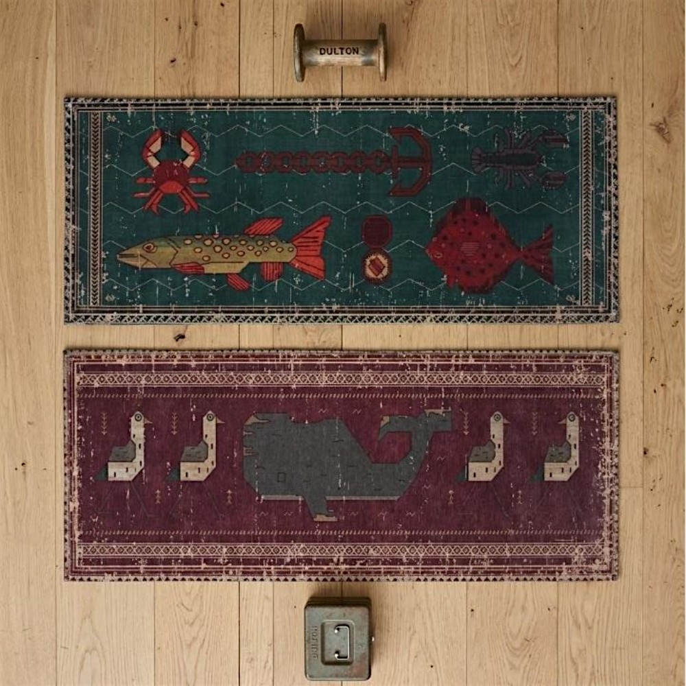 덜튼 빈티지 매트 인테리어 거실 주방 현관 발매트 45x120cm