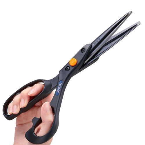 일본 크로바 천 양장 원단 클로버 재단가위 24cm 블랙 CLOVER 36-191