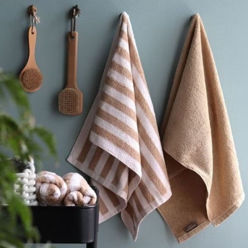 Hiorie 일본 타올 호텔식 페이스 타월 스트라이프 수건 Hotel Style Stripe face towel