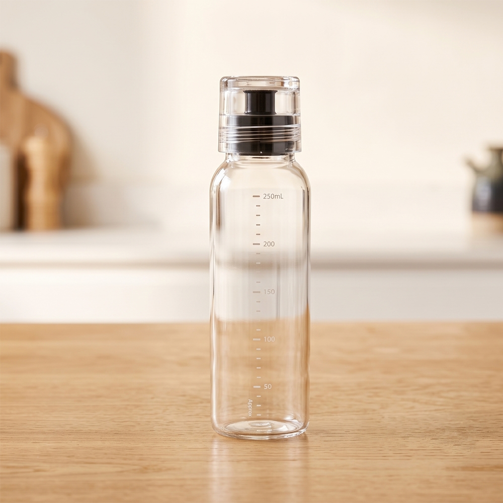 일본 하리오 내열유리 기름 오일병 드레싱 소스보틀 블랙 250ml