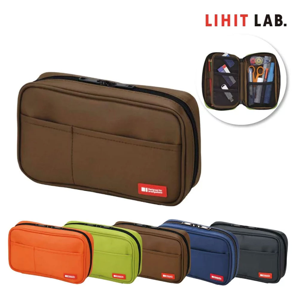 리히트랩 대용량 필통 파우치 북타입 펜케이스 1단