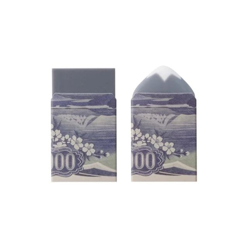 PLUS 플러스 에어인 후지산 1000엔 한정판 지폐 에디션 지우개 2개 세트