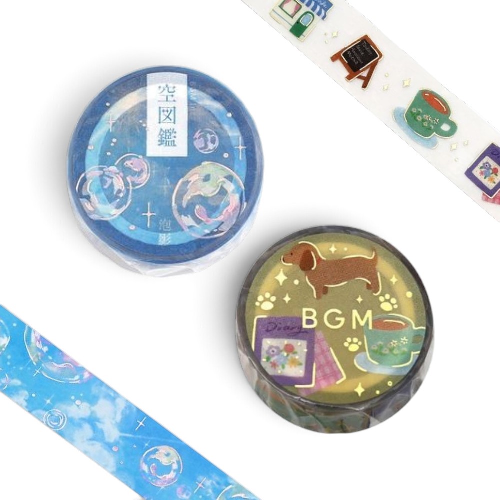 BGM 2026 금박 클리어 PET 마스킹테이프 20mm