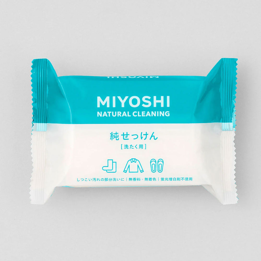 일본 미요시 세탁용 순비누 찌든때 양말 무첨가 빨래비누