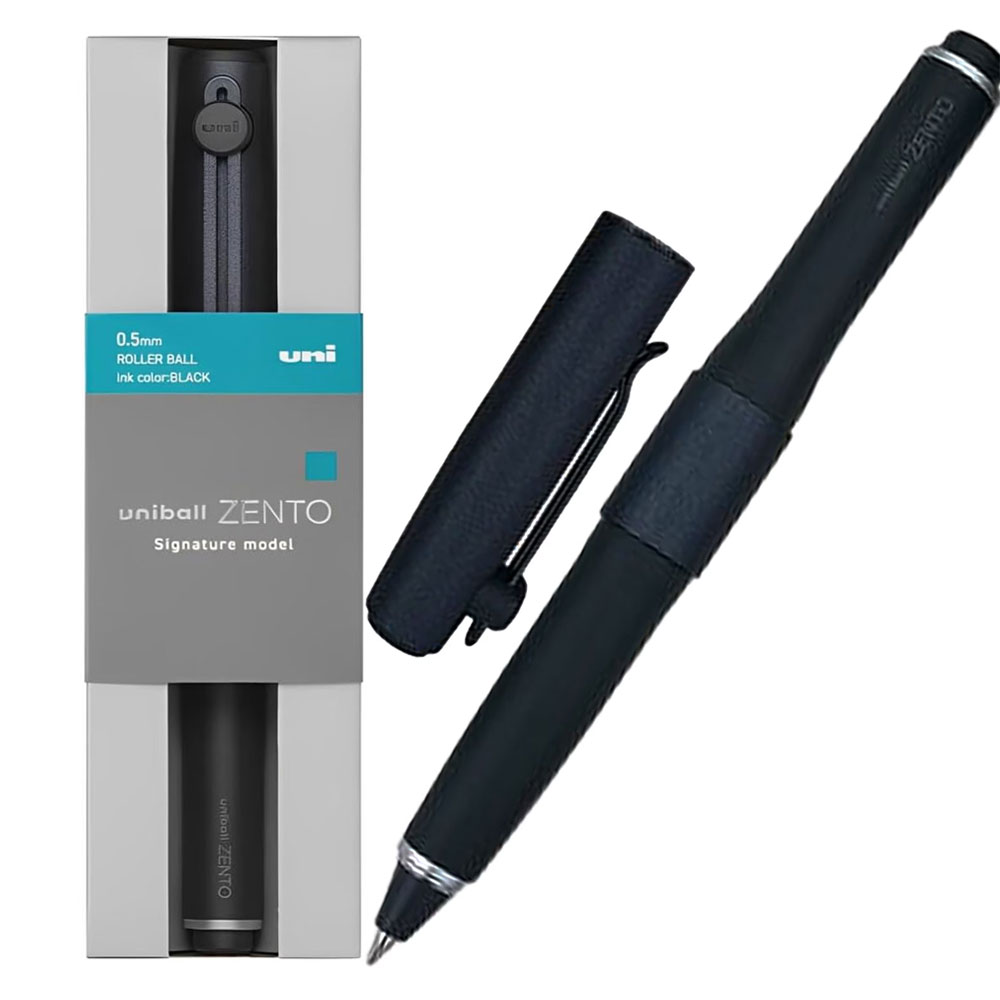 유니볼 ZENTO 젠토 시그니쳐 모델 볼펜 0.5mm 블랙