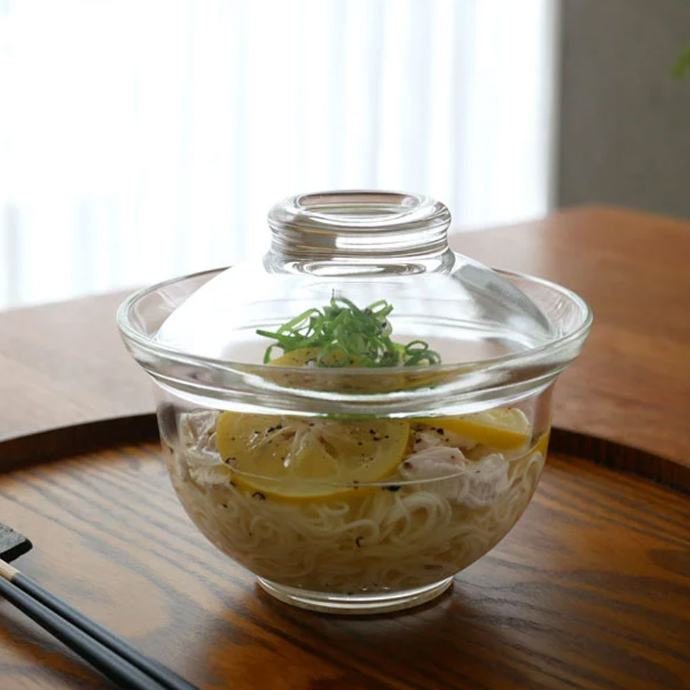 하리오 내열유리 전자레인지 라이스볼 유리 냄비 600ml