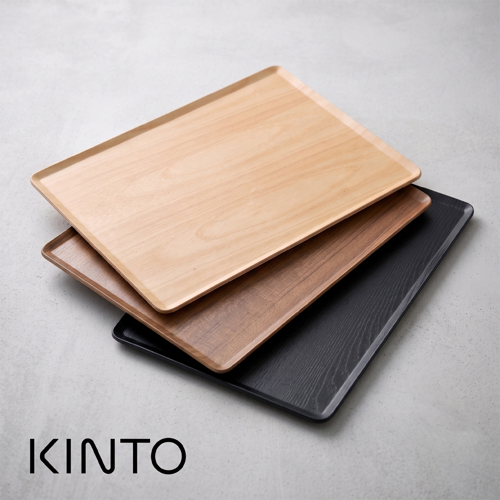 킨토 우드 트레이 플레이스 매트 430x330mm 대형 서빙 쟁반