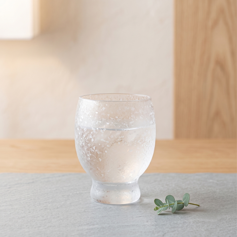 일본 아데리아 미조레 굽 술잔 전통주 소주 유리 사케잔 145ml